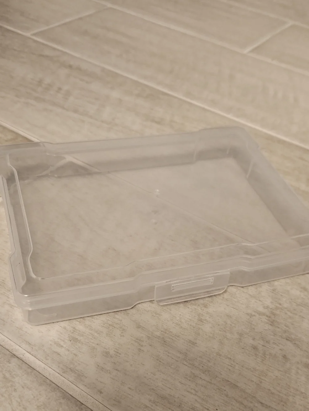 🌴🐻 Clear Plastic Storage Box with Snap Lid - Home Organization